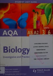 Tapa de AQA, AS, A2 units 3, 6
