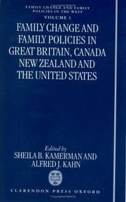 Tapa de Family change and family policies in Great Britain, Canada, New Zealand, and the United States