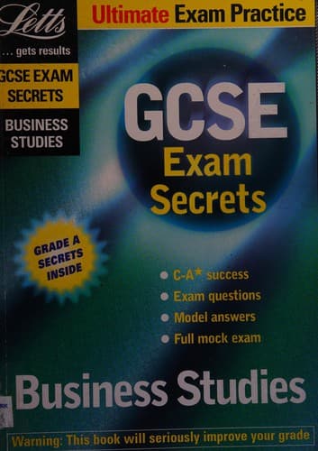 Tapa de Business studies