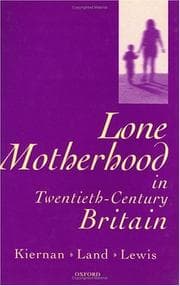 Tapa de Lone motherhood in twentieth-century Britain