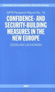 Tapa de Confidence- and Security-Building Measures in the New Europe (Sipri Research Report)