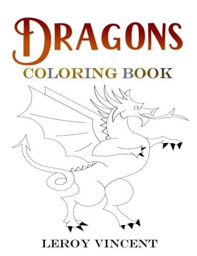 Tapa de Dragons Coloring Book