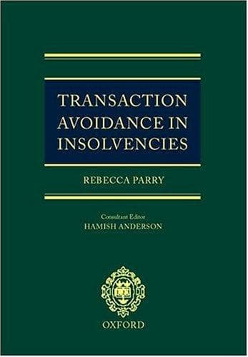 Tapa de Transaction avoidance in insolvencies