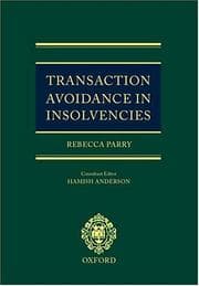 Tapa de Transaction avoidance in insolvencies