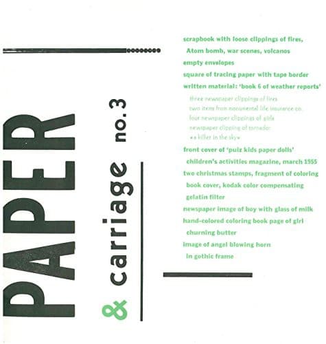 Tapa de Paper & Carriage No. 3