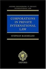 Tapa de Corporations in Private International Law