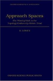 Tapa de Approach spaces