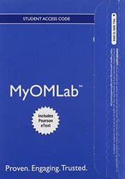 Tapa de Mylab Operations Management with Pearson Etext -- Access Card -- For Operations Management