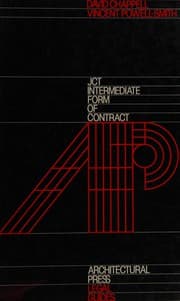 Tapa de Jct Intermediate Form of Contract (Architectural Press Legal Guides)