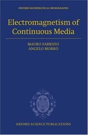 Tapa de Electromagnetism of continuous media