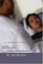 Tapa de Difficult conversations in medicine
