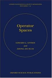 Tapa de Operator spaces
