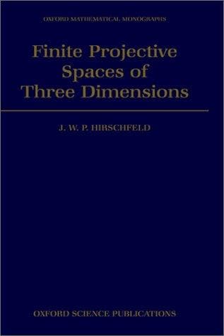 Tapa de Finite projective spaces of three dimensions