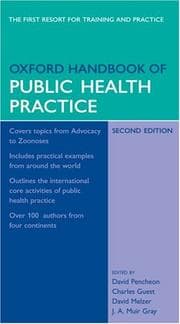 Tapa de Oxford handbook of public health practice