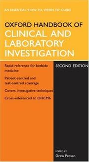 Tapa de Oxford Handbook of Clinical and Laboratory Investigation