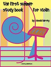 Tapa de The First Summer Study Book for Violin