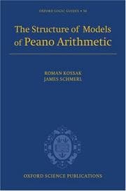 Tapa de STRUCTURE OF MODELS OF PEANO ARITHMETIC