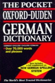 Tapa de The pocket Oxford-Duden German dictionary