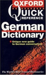 Tapa de The Oxford quick reference German dictionary
