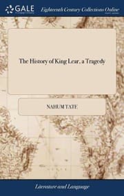 Tapa de The History of King Lear, a Tragedy