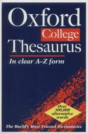 Tapa de The Oxford college thesaurus