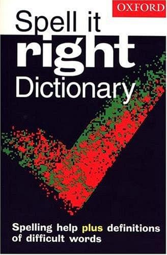 Tapa de Spell it right dictionary