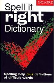 Tapa de Spell it right dictionary