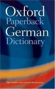 Tapa de The Oxford paperback German dictionary