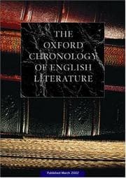 Tapa de The Oxford Chronology of English Literature on CD-ROM