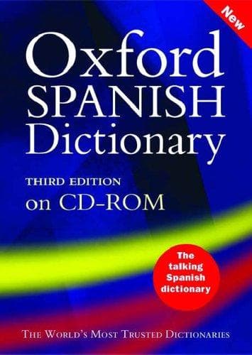 Tapa de Oxford Spanish dictionary