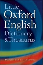 Tapa de Little Oxford dictionary, thesaurus, and wordpower guide