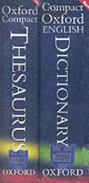 Tapa de Compact Oxford English Dict/Thesaurus Pk
