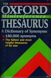 Tapa de The Oxford minireference thesaurus
