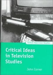 Tapa de Critical ideas in television studies