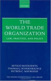 Tapa de The world trade organization