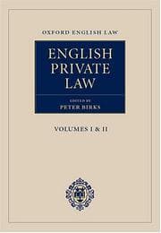 Tapa de English Private Law