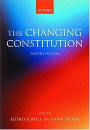 Tapa de The changing constitution