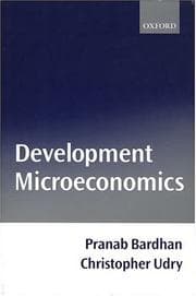 Tapa de Development microeconomics
