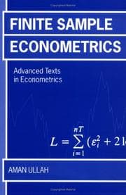 Tapa de Finite sample econometrics
