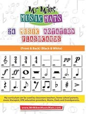 Tapa de 24 Notation Signs Black & White