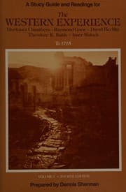 Tapa de A study guide and readings for the Western Experience, fourth edition