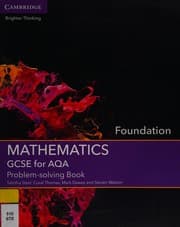 Tapa de GCSE Mathematics for AQA Foundation Problem-Solving Book