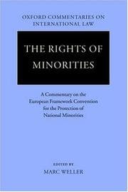 Tapa de The Rights of Minorities in Europe