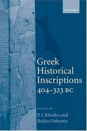 Tapa de Greek historical inscriptions, 404-323 BC