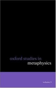 Tapa de Oxford Studies in Metaphysics
