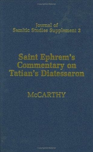 Tapa de Saint Ephrem'sCommentary on Tatian's " Diatessaron"