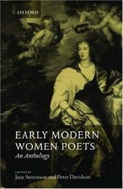 Tapa de Early modern women poets (1520-1700)