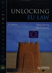 Tapa de Unlocking EU law