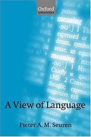 Tapa de A View of Language (Oxford Linguistics)