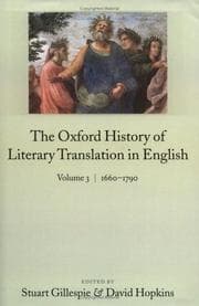 Tapa de The Oxford history of literary translation in English